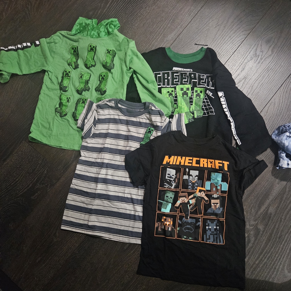 Minecraft boys tops